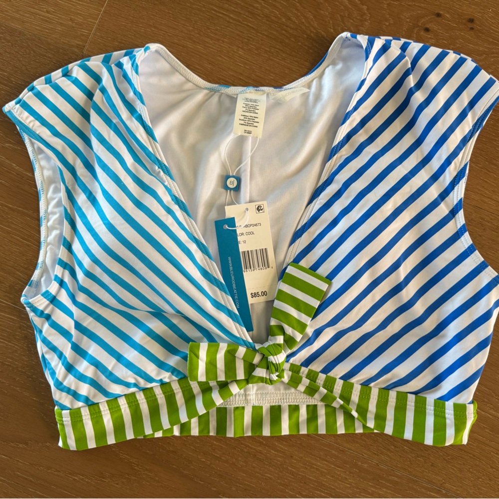 Bleu Rod Beattie cap sleeve bikini top